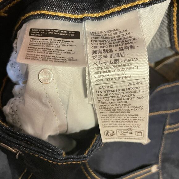 NWT Levi's 726 Flare Jeans Women's 32x30 Denim Bell Bottom High Rise Retro Blue - Picture 5 of 10